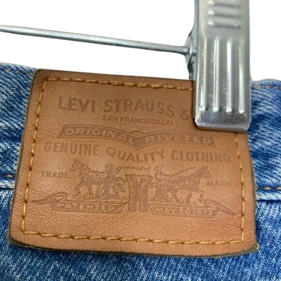 Levis Premium Wedgie Fit‎ High-Rise Distressed Straight Leg Jeans Size 24 - Picture 10 of 15